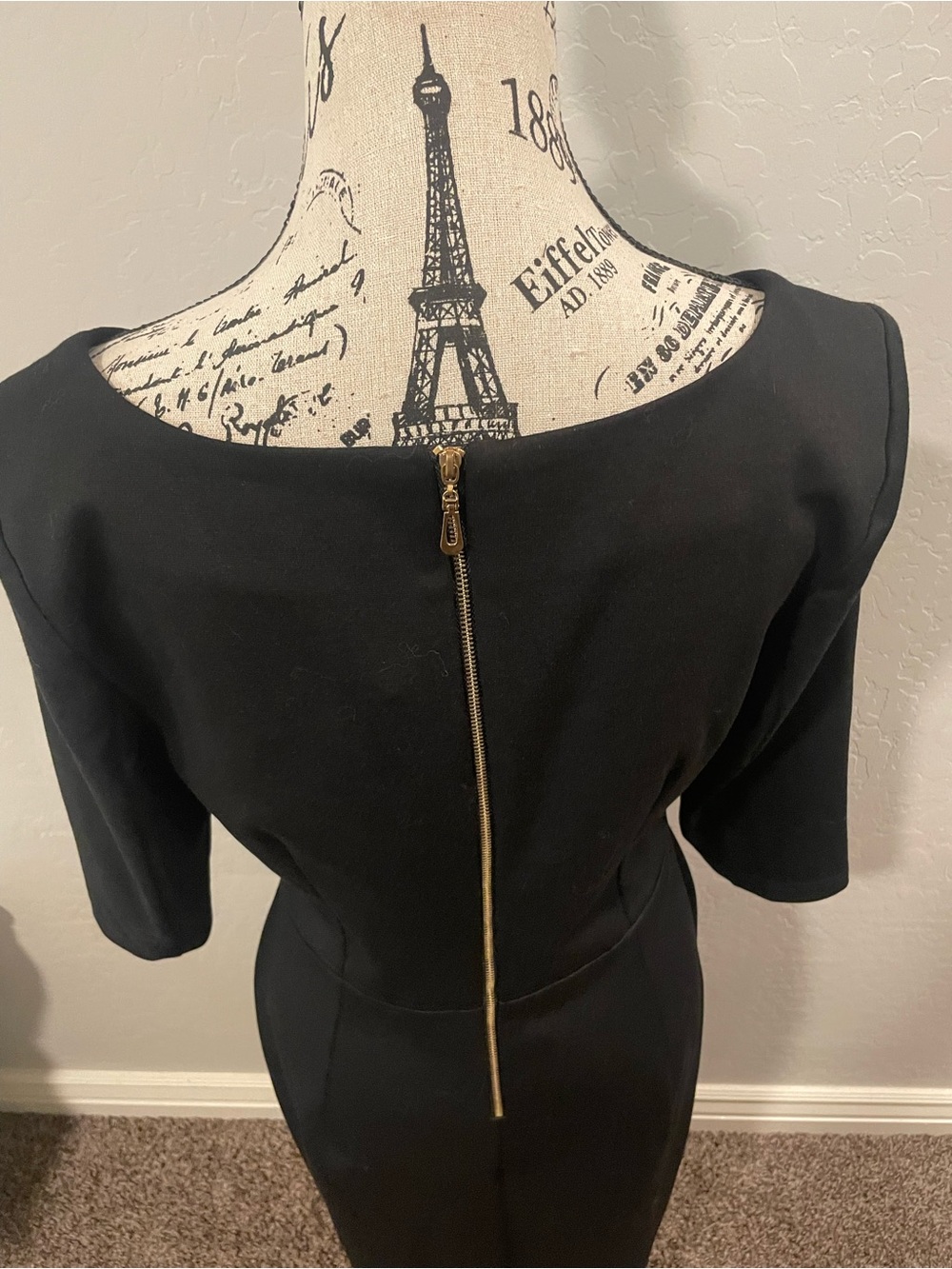 Classic Black Sheath Dress - Picture 4 of 8